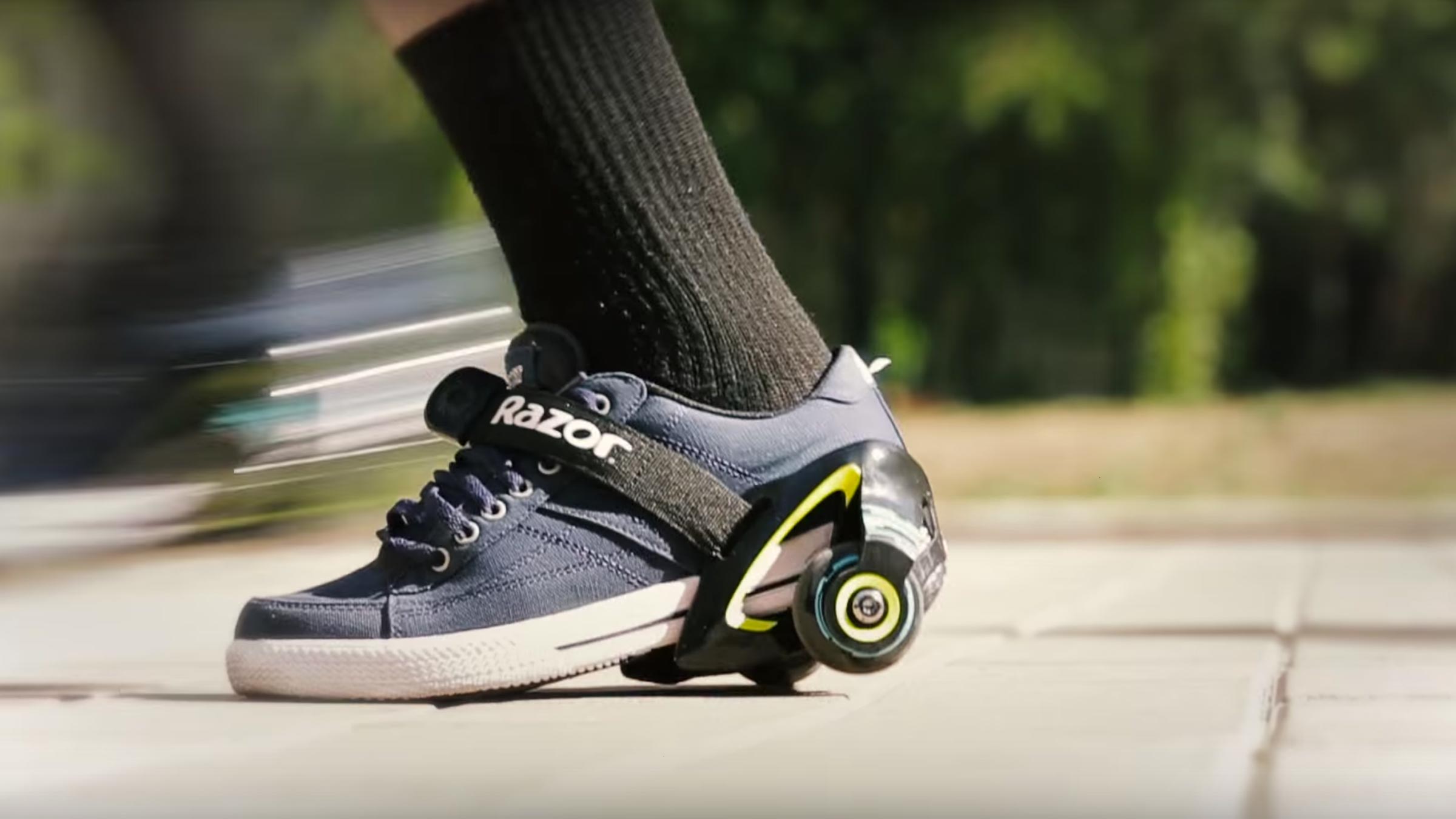 Razor Jetts™ Heel Wheels — Sparking Wheels for your Sneakers